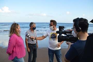 Grabación del reportaje del programa Buenas Tardes Canarias/TA.